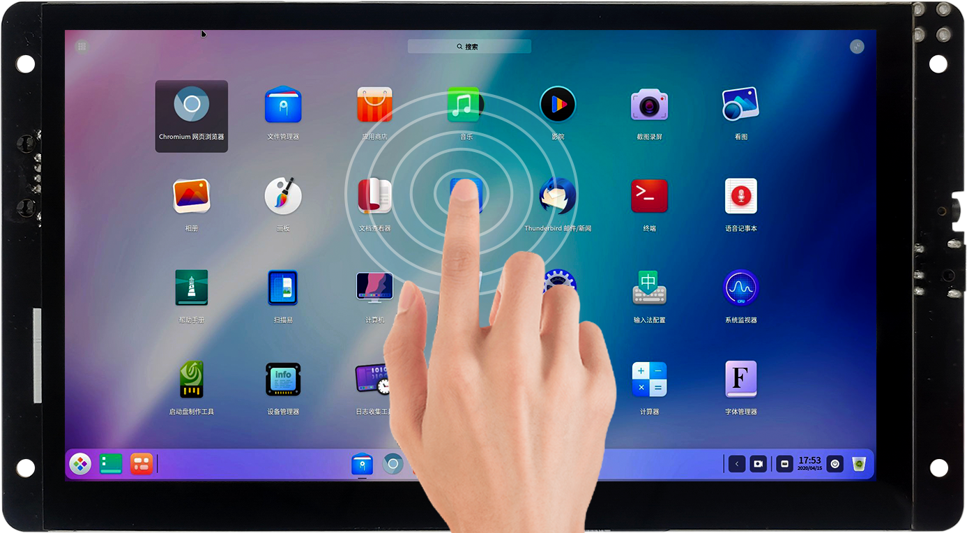 工業級設計，觸摸靈敏